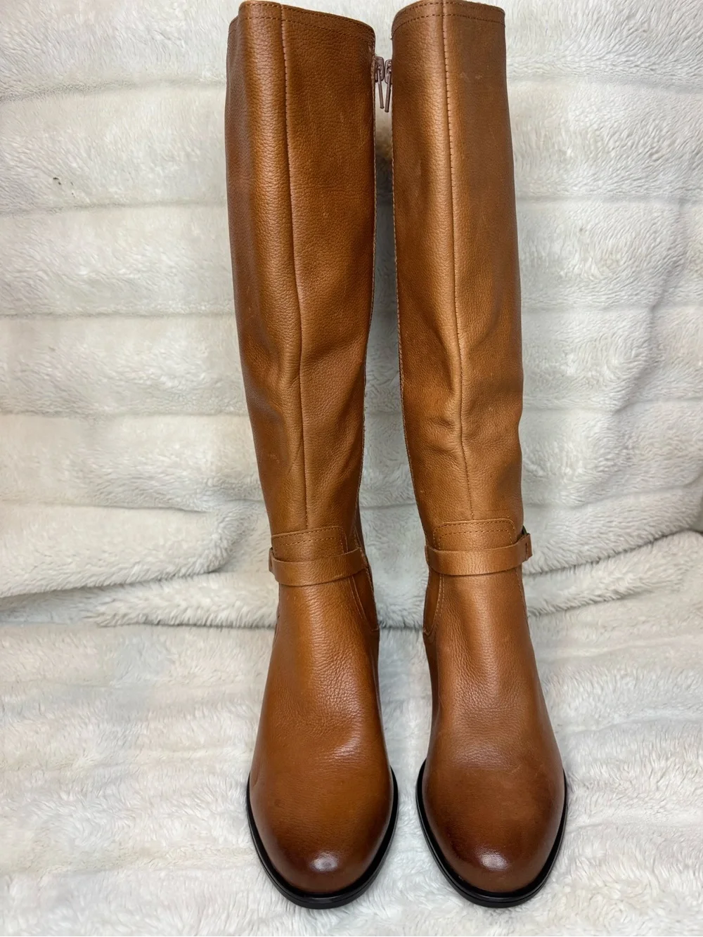 Naturalizer Dark Tan Leather Knee High Boots Women’s 7.5